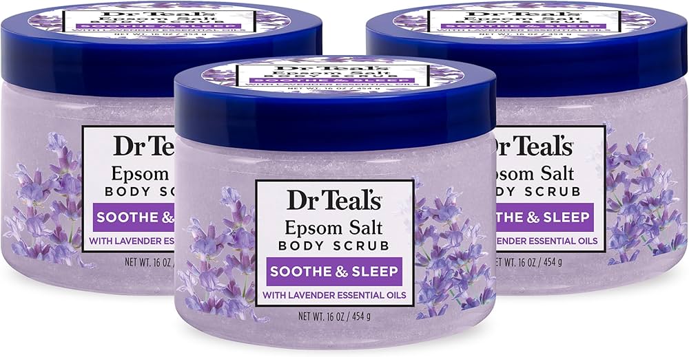 Dr. Teal's Soothe & Sleep Epsom Salt Body Scrub with Lavender For Sale